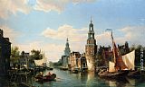 The Montelbaans Tower, Amsterdam by Cornelis Christiaan Dommelshuizen